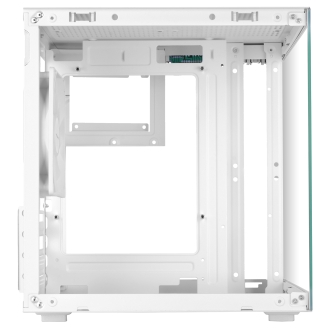 Caja mATX Mars Gaming MC-CUBEW GPU MAX 260mm Cubo Panoramico ARGB USB-C Blanco