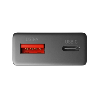 CARGADOR USB GAN MARS GAMING MD-GAN30 30W 1xUSB-C 1xUSB-A PD NEGRO