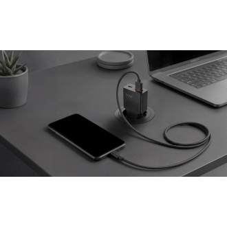 CARGADOR USB GAN MARS GAMING MD-GAN30 30W 1xUSB-C 1xUSB-A PD NEGRO