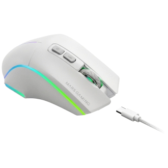 Ratón inalámbrico MARS GAMING bluetooth MMW-VECTOR TRI-MODE 2.4G GHz BT 5.4 USB-C 7 BOTONES 12000 DPI