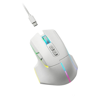 Ratón inalámbrico MARS GAMING bluetooth MMW-VECTOR TRI-MODE 2.4G GHz BT 5.4 USB-C 7 BOTONES 12000 DPI