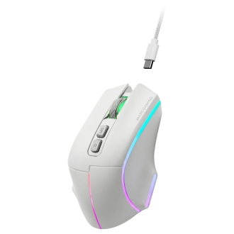 Ratón inalámbrico MARS GAMING bluetooth MMW-VECTOR TRI-MODE 2.4G GHz BT 5.4 USB-C 7 BOTONES 12000 DPI