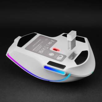 Ratón inalámbrico MARS GAMING bluetooth MMW-VECTOR TRI-MODE 2.4G GHz BT 5.4 USB-C 7 BOTONES 12000 DPI