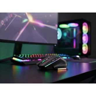 Ratón inalámbrico MARS GAMING bluetooth MMW-VECTOR TRI-MODE 2.4G GHz BT 5.4 USB-C 7 BOTONES 12000 DPI