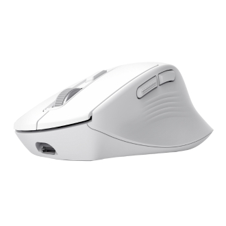 RATON INALAMBRICO TRUST NIVEN BT/2.4GHZ 7 BOTONES 800-3200DPI RECARGABLE BLANCO