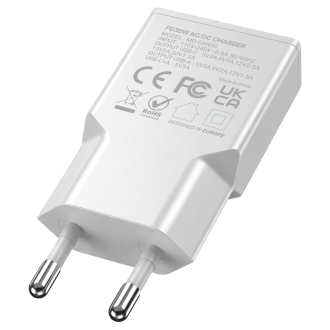 Cargador USB GAN MARS GAMING 30W 1xUSB-C 1xUSB-A PD blanco