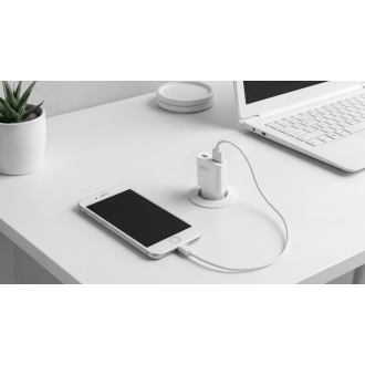 Cargador USB GAN MARS GAMING 30W 1xUSB-C 1xUSB-A PD blanco