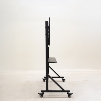 Soporte De Suelo Con Ruedas Tooq Fs20105m-b 60-105" Max 150kg Vesa 1000x600 Bandejas Negro