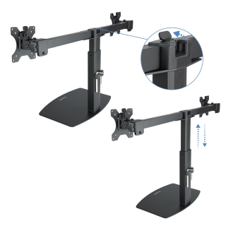 SOPORTE MESA DB1732TN-B GIRA INCLI 1 BRAZO 17-32, NEGRO