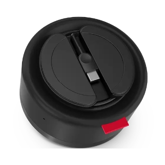 Altavoz con micrófono conferencias Lenovo 4XD1C82055 USB-C/A Negro