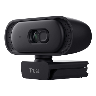 WEBCAM TRUST TOMAR 2K QHD 2560X1440 30FPS FOV 76 GRADOS PRIVACIDAD USB-A USB-C NEGRO