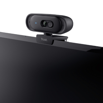 WEBCAM TRUST TOMAR 2K QHD 2560X1440 30FPS FOV 76 GRADOS PRIVACIDAD USB-A USB-C NEGRO