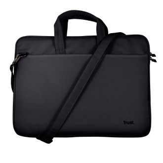 MALETIN DE PORTATIL 14" TRUST BOLOGNA SLIM ECO COMPARTIMENTO ACOLCHADO NEGRO