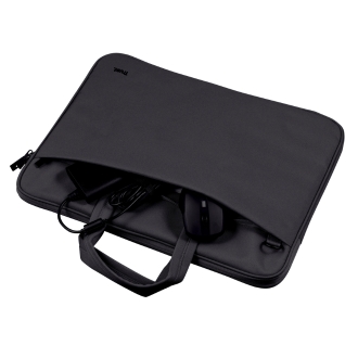 MALETIN DE PORTATIL 14" TRUST BOLOGNA SLIM ECO COMPARTIMENTO ACOLCHADO NEGRO
