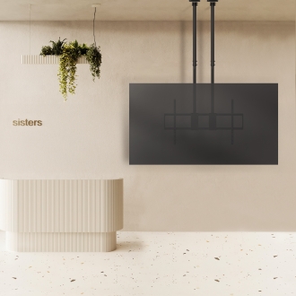 SOPORTE TECHO DOBLE MASTIL TOOQ LPCE11120TSLI-B 60-120" NEGRO