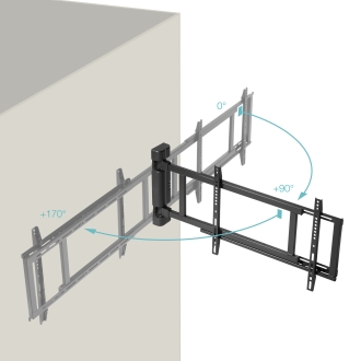 SOPORTE PARED ELECTRICO TOOQ LPM4381XL-B ORBITA 32-75