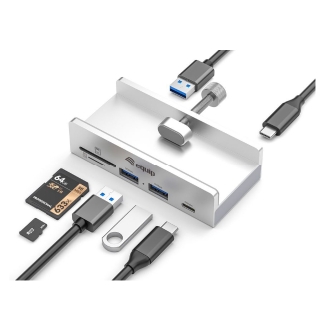 HUB USB-C EQUIP 128968 A 2xUSB-A 1xUSB-C 1xSD 1xTF CLIP AJUSTABLE