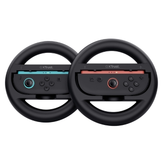 VOLANTE TRUST GXT 1257 PARA JOY-CON NINTENDO SWITCH 2 DISEÑO ERGONOMICO PACK 2 NEGRO