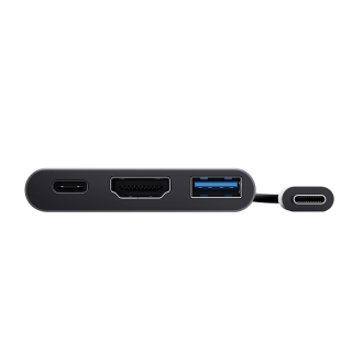DOCKING USB-C TRUST DALYX 3 EN 1 1xHDMI 4K 1xUSB-A 3.2 1xUSB-C PD 100W GRIS