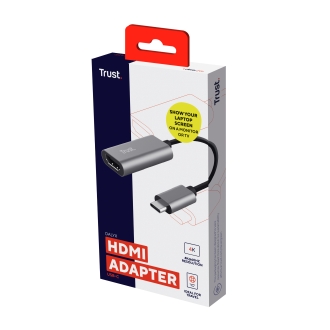 ADAPTADOR TRUST 23774 USB-C A HDMI HEMBRA UHD 4K AUDIO MULTICANAL