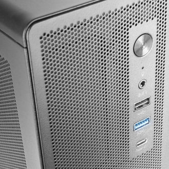 Caja Tacens 2AEROSLIM500 Slim 500W mATX mesh USB-C negro