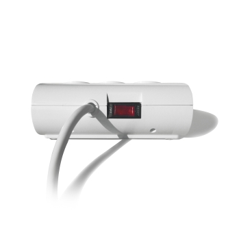 Regleta de escritorio ewent 5 tomas de corriente 2 puertos usb blanco