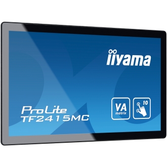 iiyama ProLite TF2415MC-B2 pantalla para PC 60,5 cm (23.8") 1920 x 1080 Pixeles Full HD VA Pantalla táctil Multi-usuario Negro