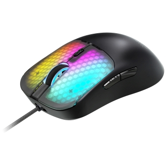 RATON MARS GAMING MM-VIPER ULTRALIGERO 56G CABLEADO USB 6 BOTONES 12800 DPI RGB NEGRO