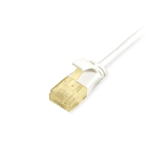 LATIGUILLO U/UTP CATEGORIA 6A SLIM LIMBRE HALOGENOS LSOH 2M COLOR BLANCO EQUIP 626005