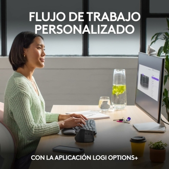 TECLADO LOGITECH WIRELESS WAVE KEYS ERGONOMICO ONDULADO REPOSITOR RECEPTOR BOLT GRAFITO