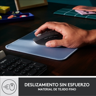ALFOMBRILLA LOGITECH STUDIO MATERIAL RECICLADO PET SUPERFICIE TELA GOMA ANTIDESLIZANTE 230X200MM GRI