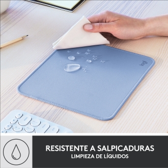 ALFOMBRILLA LOGITECH STUDIO MATERIAL RECICLADO PET SUPERFICIE TELA GOMA ANTIDESLIZANTE 230X200MM GRI