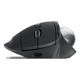 MOUSE LOGITECH WIRELESS MX ERGO S TRACKBALL INCLINABLE CLICS SILENCIOSOS 2000 DPI USB-C GRAFITO