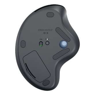 MOUSE LOGITECH WIRELESS ERGO M575S TRACKBALL CONTROL PULGAR CLICS SILENCIOSOS 2000 DPI GRAFITO