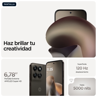 Motorola moto g77 17,3 cm (6.8") Ranura híbrida Dual SIM Android 16.0 5G USB Tipo C 8 GB 512 GB 5200 mAh Negro