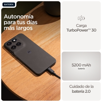 Motorola moto g77 17,3 cm (6.8") Ranura híbrida Dual SIM Android 16.0 5G USB Tipo C 8 GB 512 GB 5200 mAh Negro