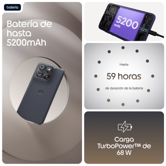 Motorola edge 70 fusion 17,2 cm (6.78") SIM doble Android 16.0 5G USB Tipo C 8 GB 256 GB 5200 mAh Negro