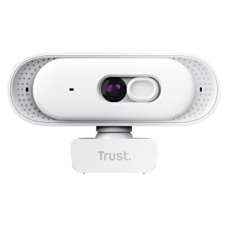 WEBCAM TRUST TOMAR 2K QHD 2560X1440 30FPS FOV 76 GRADOS REDUCCION RUIDO PRIVACIDAD BLANCO