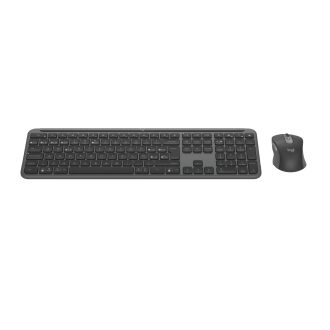 TECLADO Y MOUSE LOGITECH WIRELESS SIGNATURE SLIM MK950 MULTIDISPOSITIVO 4000 DPI ERGONOMICO GRAFITO