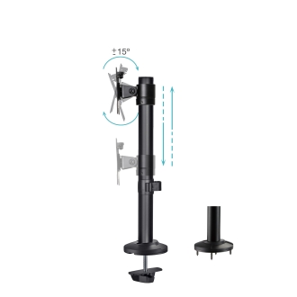 TooQ DB1131TN-B soporte para monitor 81,3 cm (32") Escritorio