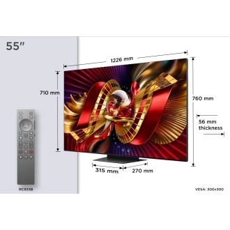 TV TCL 55 55C8L UHD SQDMINILED GOOGLETV 144HZ B&O