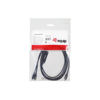 CABLE USB-C DE CARGA A USB-C EN Y 1.5M EQUIP 128895 PD 3.1 140W  480Mbps CARCASA ALUMINIO