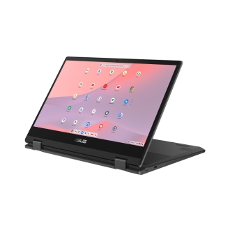 ASUS Chromebook CM14 Flip CL1402FM2A-EC0286 - Ordenador Portátil 14" Full HD (MediaTek Kompanio 520, 8GB RAM, 128GB eMMC, ARM Mali-G52 MC2, ChromeOS) Gris Gravidad - Teclado QWERTY español