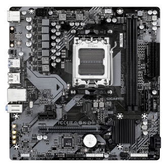 GIGABYTE B840M H Placa Base - Procesadores AMD Ryzen 9000, VRM de 5+2+2 fases, hasta 7200MHz DDR5 (O.C), 1xPCIe 4.0 M.2, LAN 1GbE, USB 3.2 Gen 1