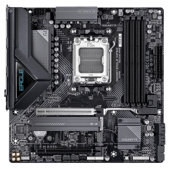 GIGABYTE B850M EAGLE WIFI6E Placa Base - Procesadores AMD Ryzen Serie 9000, VRM digital de 8+2+2 fases, hasta 8200MHz DDR5 (OC), 1xPCIe 5.0 + 1xPCIe 4.0 M.2, Wi-Fi 6E, LAN 2.5GbE, USB 3.2 Gen 2