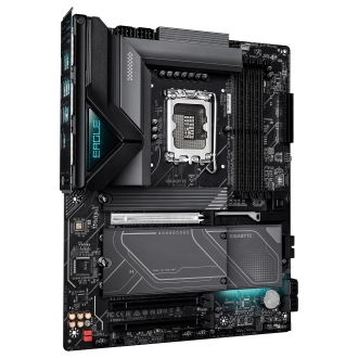 GIGABYTE Z890 EAGLE PLUS Placa Base  Compatible con procesadores Intel Core Ultra (Serie 2), VRM de 14+1+2 fases, hasta 9466 MHz DDR5 (OC), 1x PCIe 5.0 M.2 + 3x PCIe 4.0 M.2, LAN 2.5 GbE, USB4