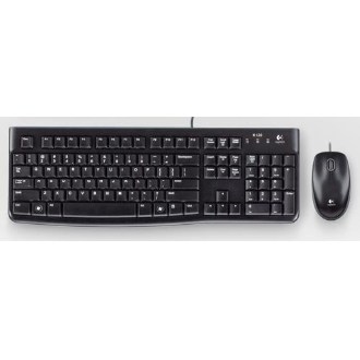 Logitech Desktop MK120 teclado Ratón incluido USB QWERTY Portugués Negro