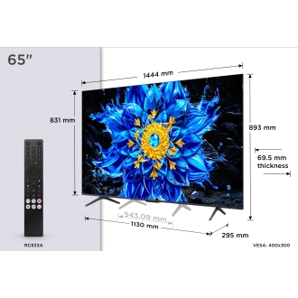 TV TCL 65 65P8L UHD MINILED GOOGLETV 144HZ