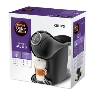 CAFETERA KRUPS KP3408 GENIO S PLUS CAPSULAS DOLCE GUSTO 1500W 15 BARES AUTOMATICA NEGRA