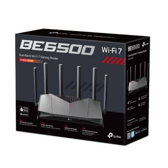 ROUTER WIFI 7 TP-LINK ARCHER GE400 BE6500 DUALBAND GAMING 2x2.5G 3x1G RJ45 1xUSB3.0 6xANTENAS RGB